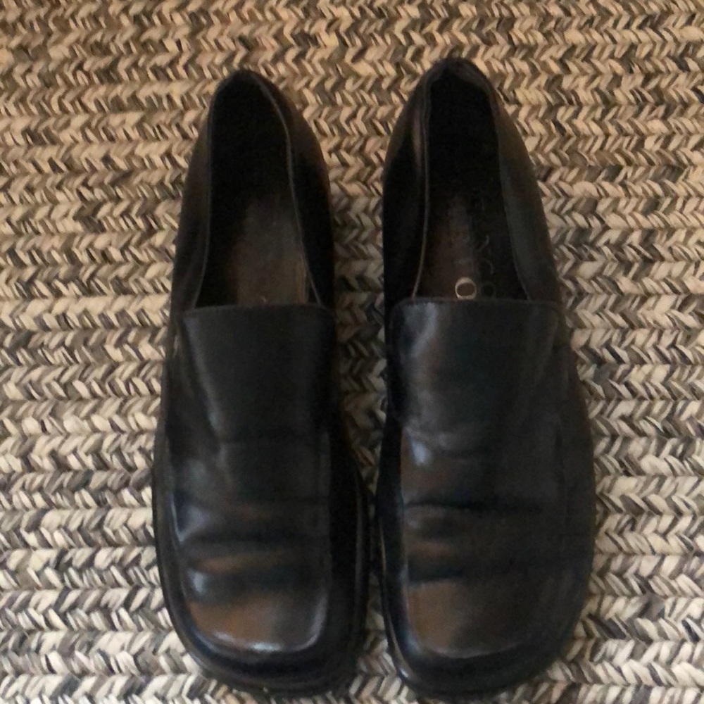 Black loafers